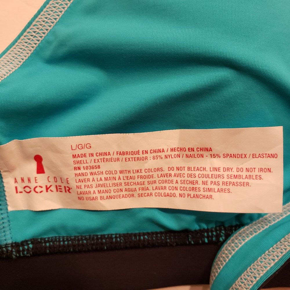 Anne Cole Locker Racerback Active Swim Top - Picture 10 of 16